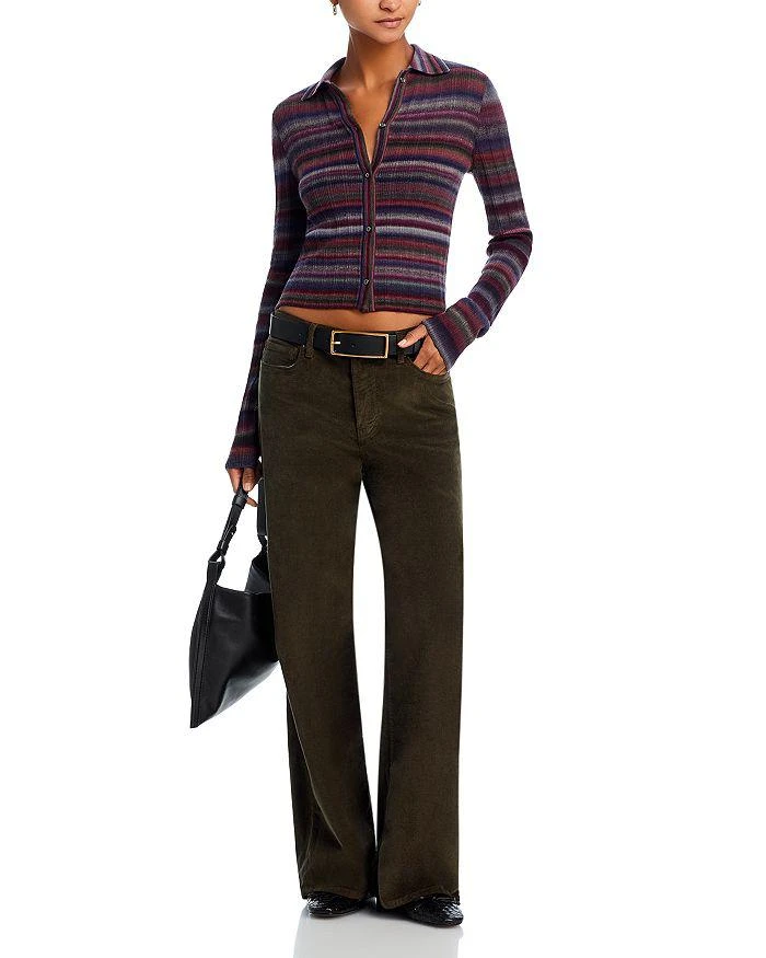 Re/Done Ribbed Polo Cardigan 2