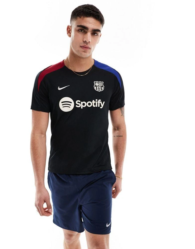 NIKE Nike Football FC Barcelona Strike t-shirt in black 4