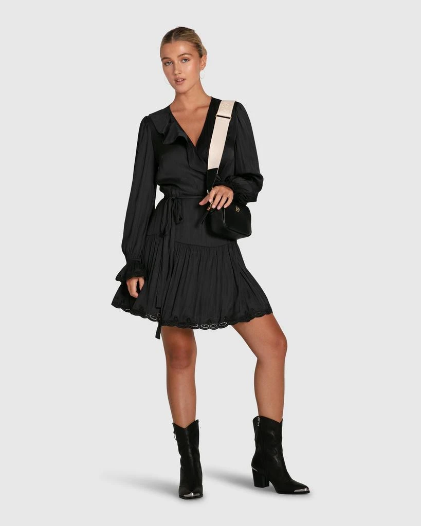 belle & bloom Wild Flower Embroidered Wrap Dress 1
