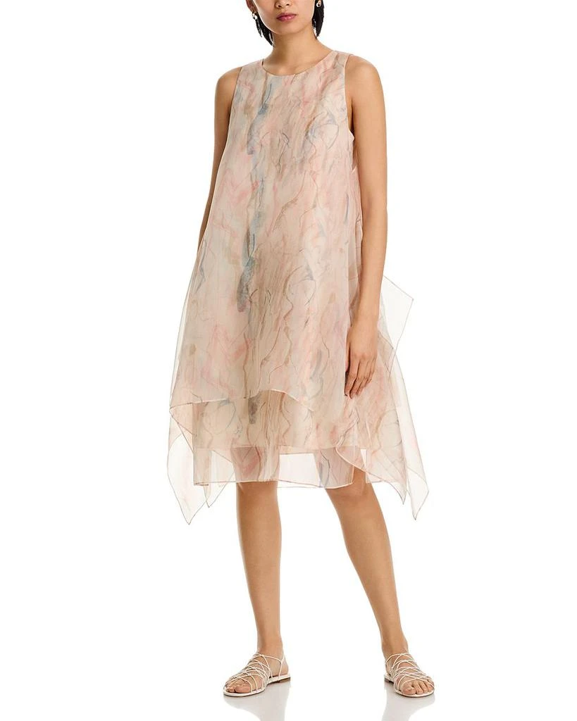 Lafayette 148 New York Silk Handkerchief Hem Dress 5