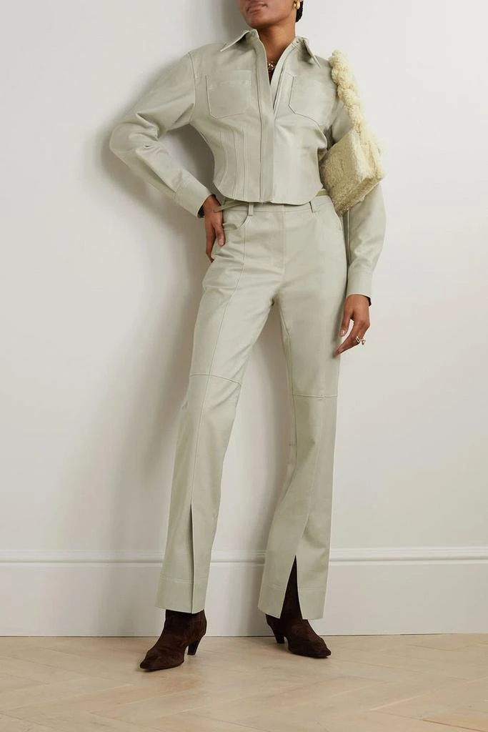 LVIR Paneled cotton-blend slim-leg pants 2