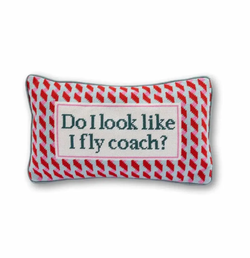 FAIRE Faire - Luxe Velvet Needlepoint Pillow
