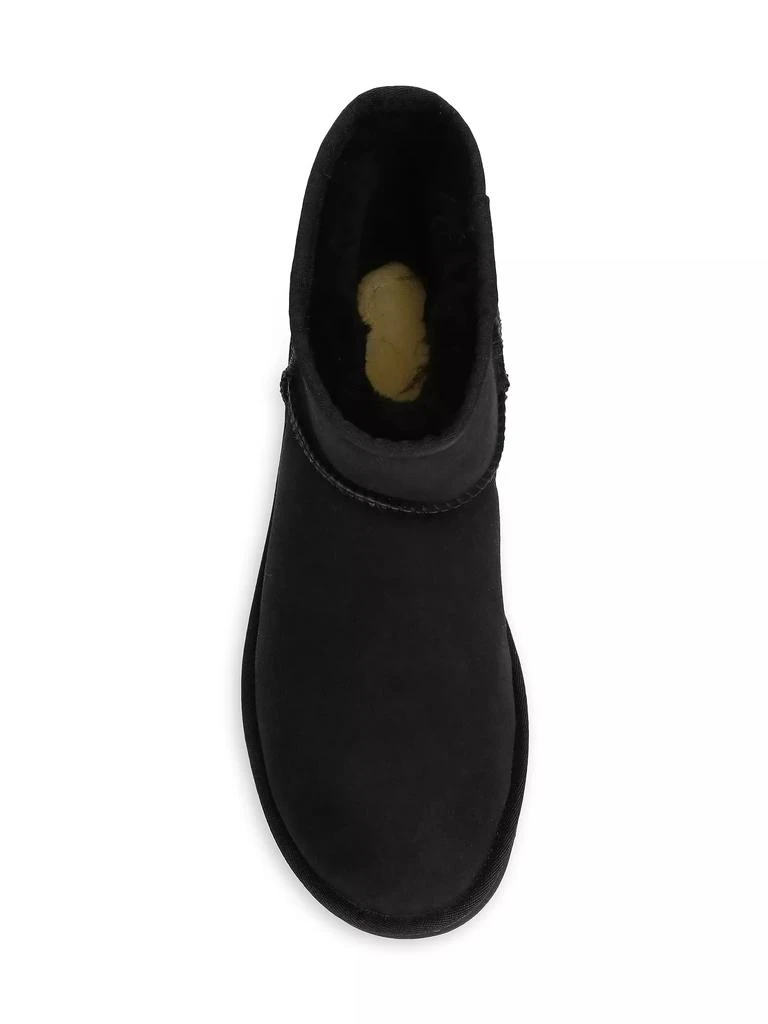 UGG Classic Heritage Suede & Shearling Classic Mini Bomber Boots 5