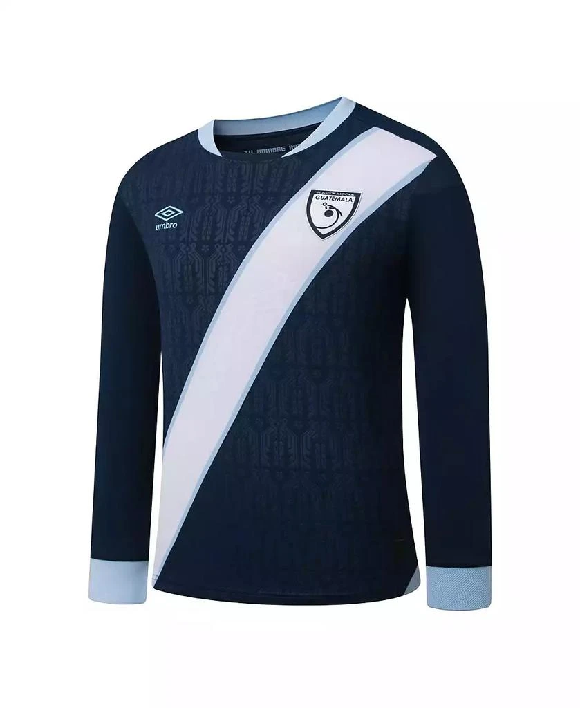 Umbro Men's Navy Guatemala National Team 2025 Away Replica Long Sleeve Jersey 2