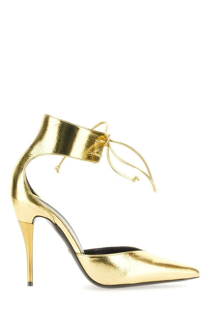 Gucci Gucci Metallic Effect High Heeled Pumps from Cettire