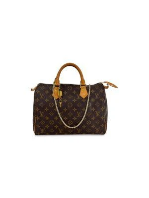 Louis Vuitton X Louis Vuitton Monogram Speedy 30 Hand Shoulder Crossbody Bag Added Chain Insert M41108 Preowned 1