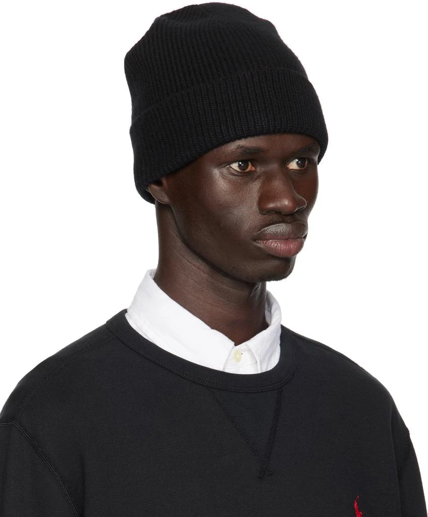 Ralph Lauren Black Signature Cuff Beanie 2