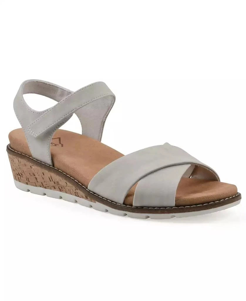 White Mountain Women's Tinna Wedge Sandals 1