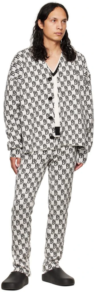 We11done Off-White Jacquard Lounge Pants 4
