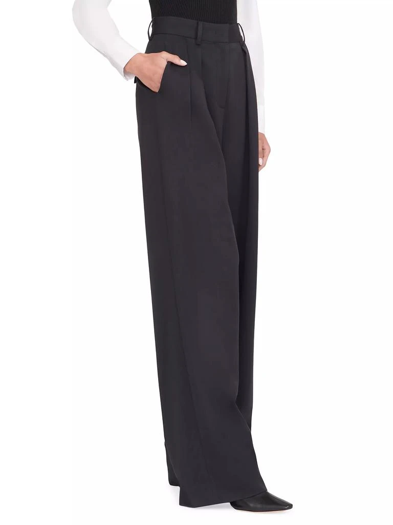 Staud Luisa Pleated Wide-Leg Pants 4