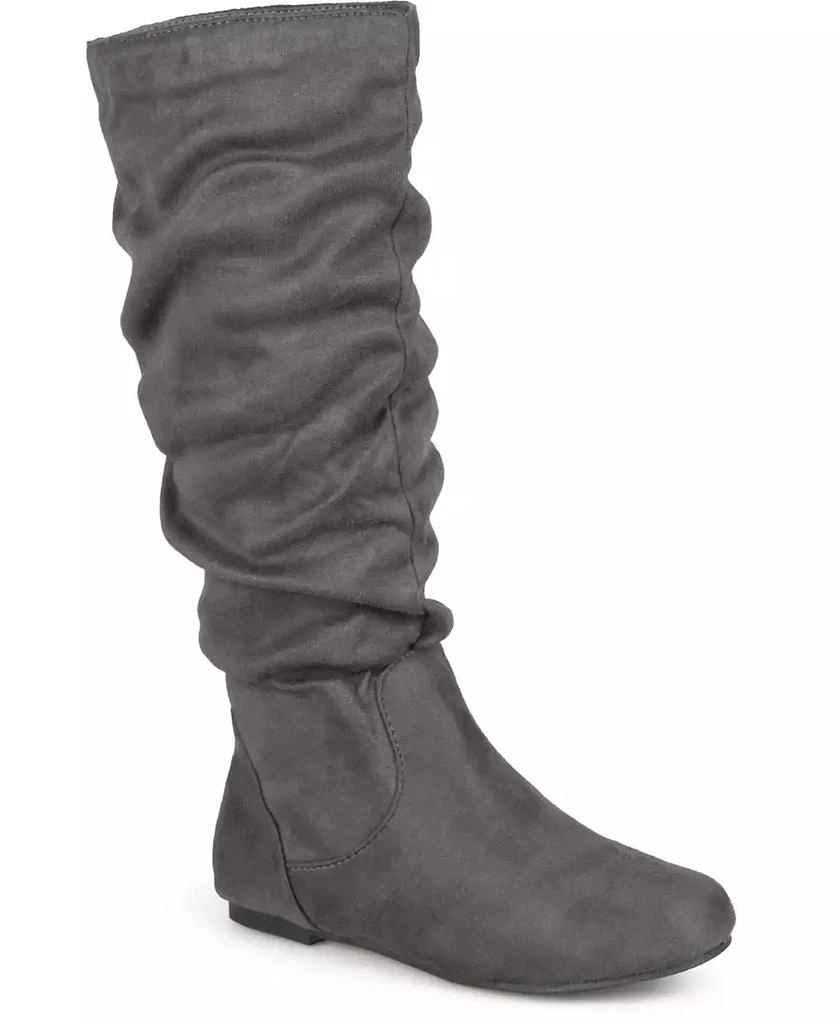 Journee Collection Women's Rebecca Wide Calf Slouch Mid Shaft Boots 1
