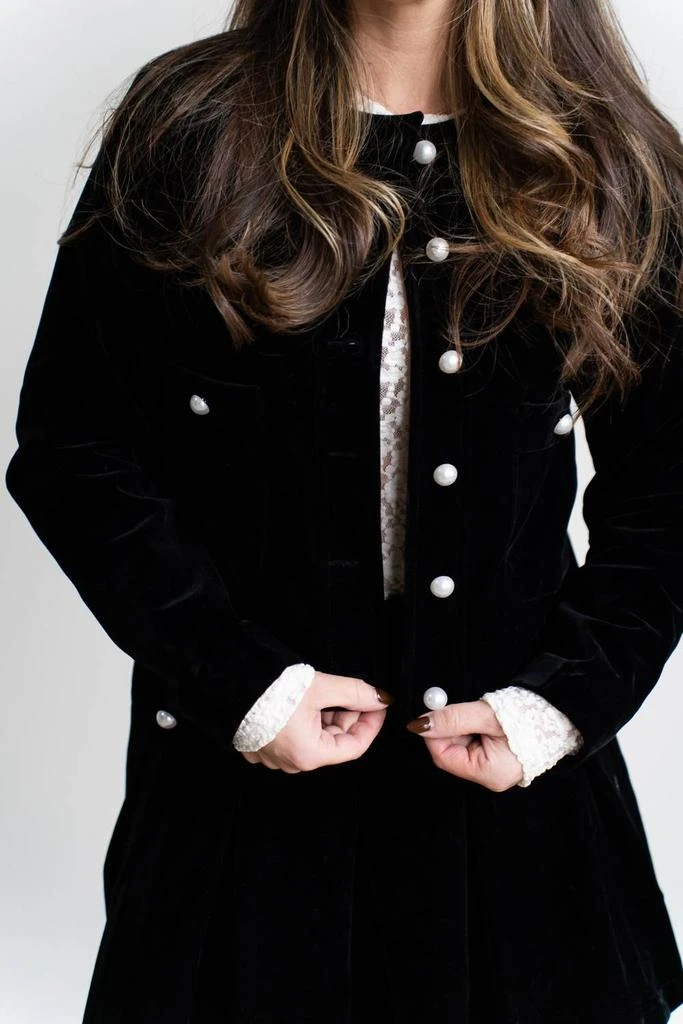 TCEC Tcec - Georgie Pearl Button Front Jacket 8