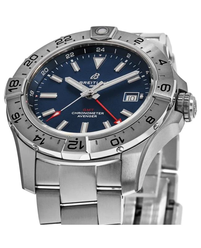 BREITLING Breitling Avenger Automatic GMT 44 Blue Dial Stainless Steel Men's Watch A32320101C1A1 2
