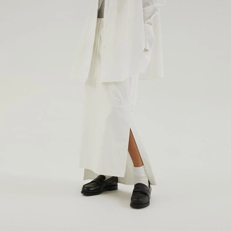 1989 STUDIO Long asymmetric skirt white 5