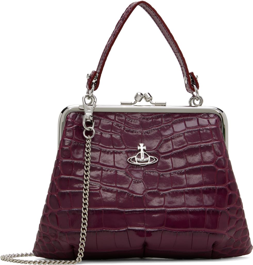 トートバッグ Vivienne Westwood Vivienne Westwood Women's Granny Frame Per Granny Frame leather tote bag in pink - Vivienne Westwood