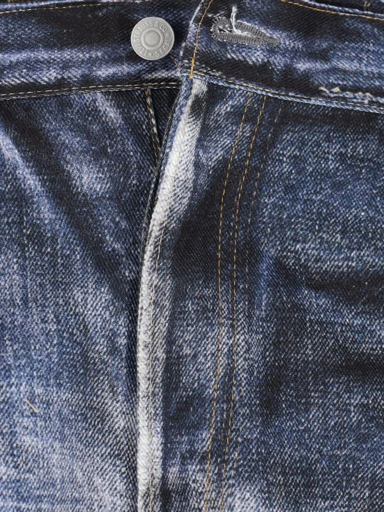 Junya Watanabe Junya Watanabe Trompe L'oeil-Printed Logo Patch Jeans 4