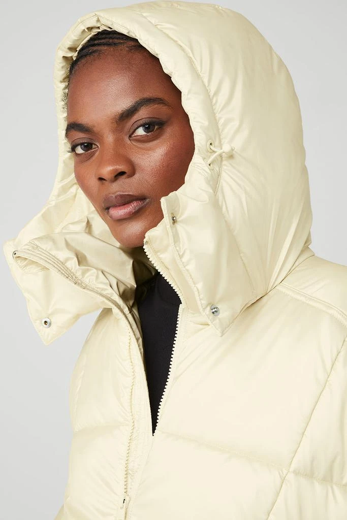 Alo Pearlized Pristine Puffer - Black/Green Glow 5