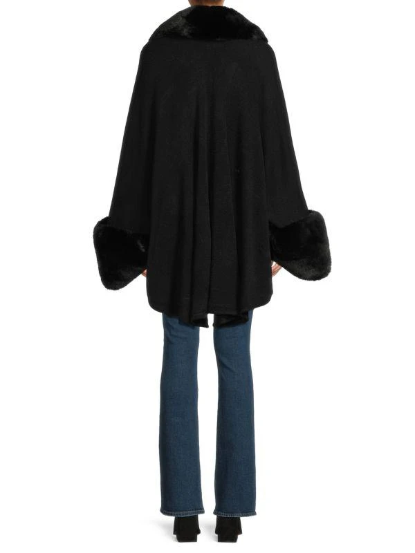 Saks Fifth Avenue Faux Rabbit Cardigan 2