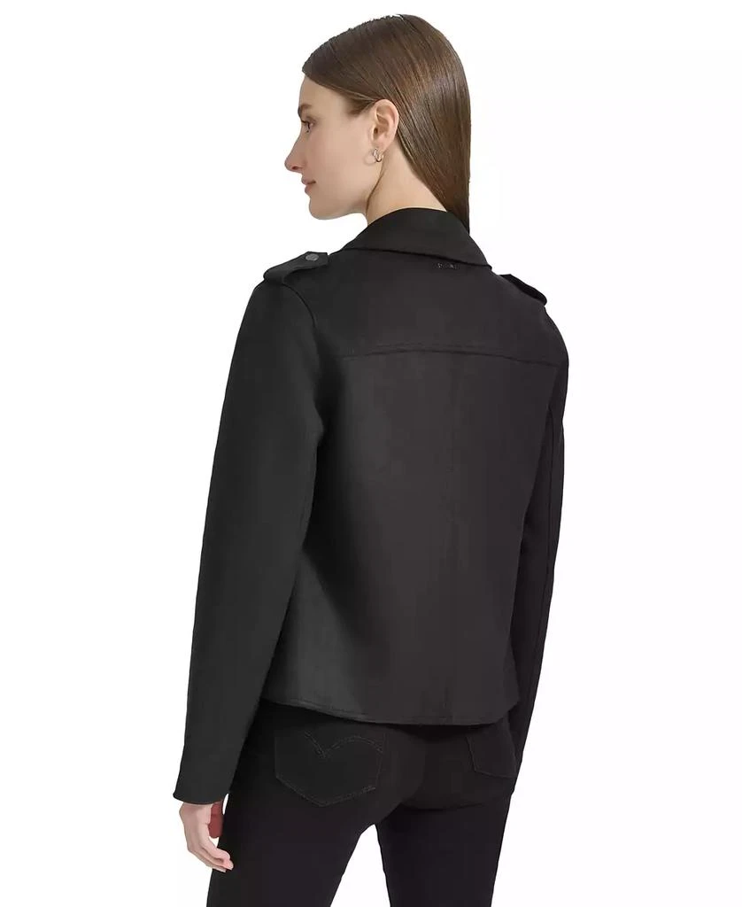 Marc New York by Andrew Marc Andrew Marc Sport Women's Draped Faux-Suede Moto Jacket 2