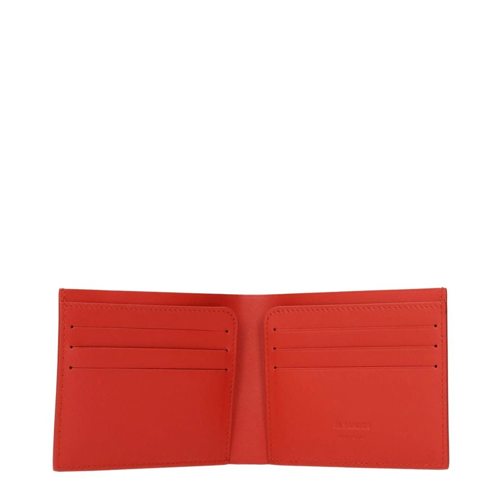 Jil Sander Jil Sander Red Leather Wallet 2