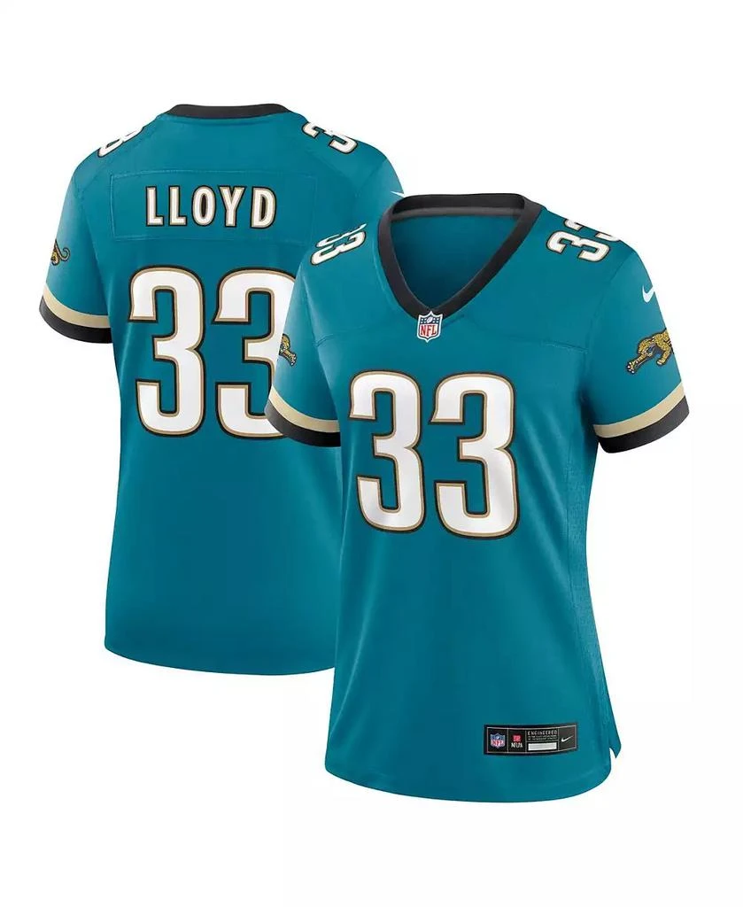 NIKE Women's Devin Lloyd Teal Jacksonville Jaguars Prowler Throwback Game Jersey 1