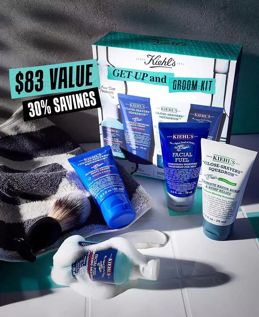 Kiehl's 4-Pc. Get Up & Groom Skincare Set 4