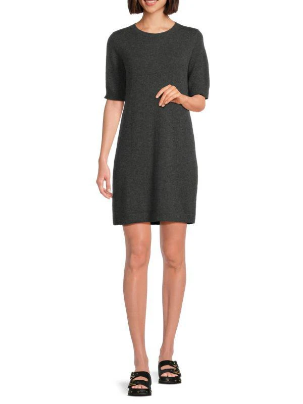 Saks Fifth Avenue 100% Cashmere Mini Sweater Dress 1
