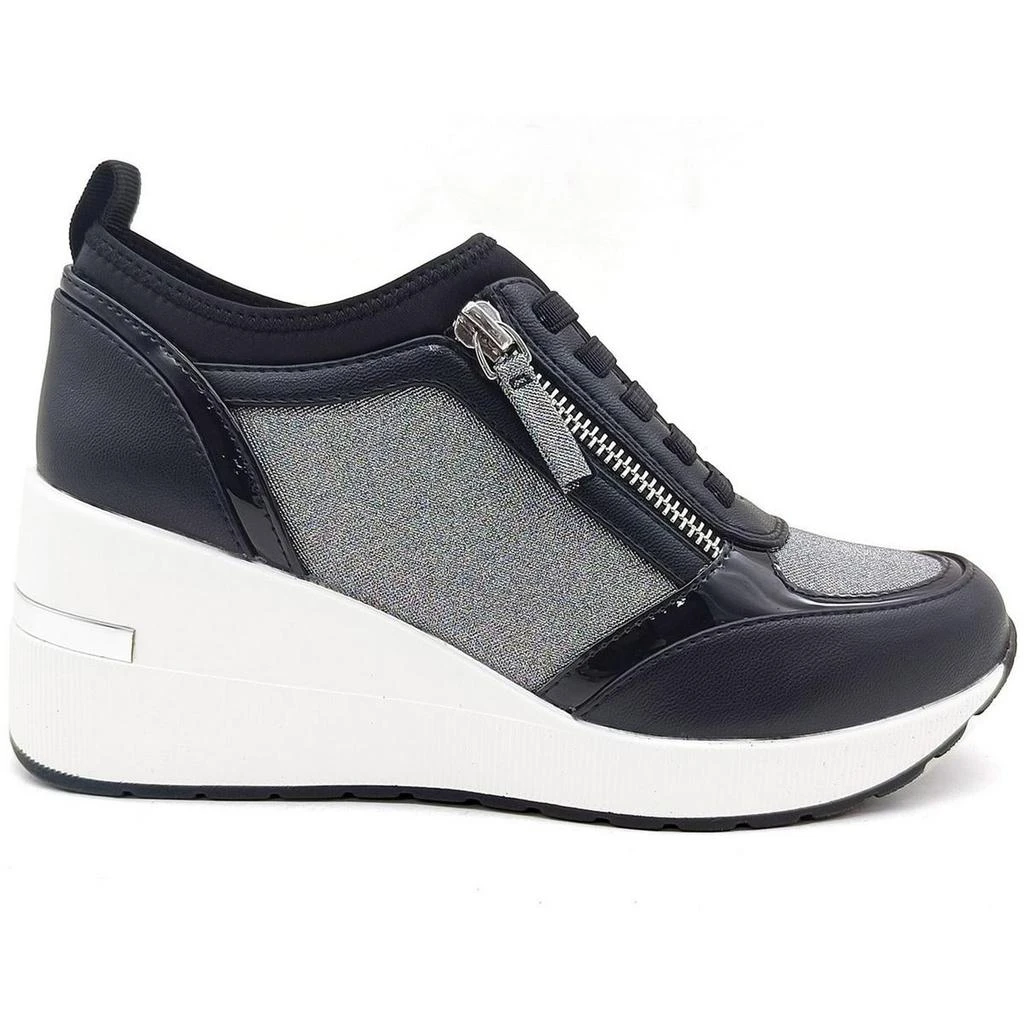 Kenneth Cole Fiona Womens Glitter Faux Leather Casual And Fashion Sneakers 2