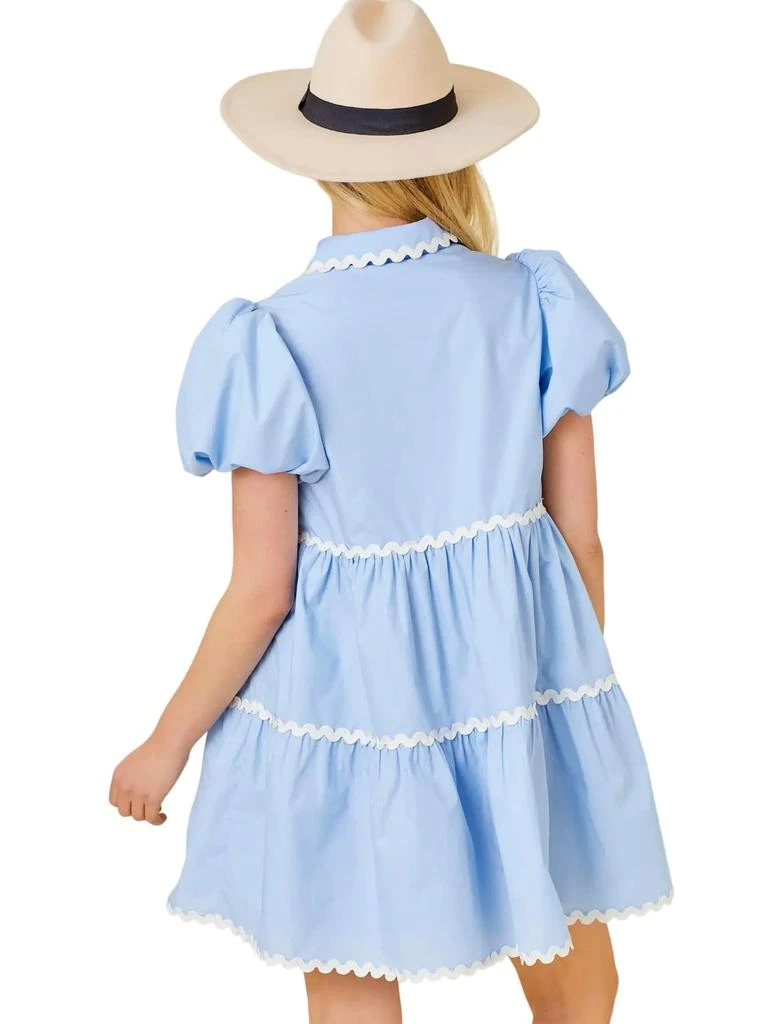 Main Strip Main Strip - Ric Rac Trimmed Solid Dress 2