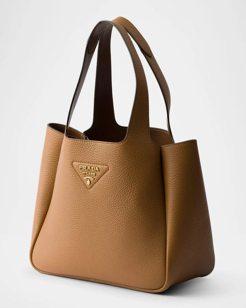 Prada Small Calfskin Leather Tote Bag 2