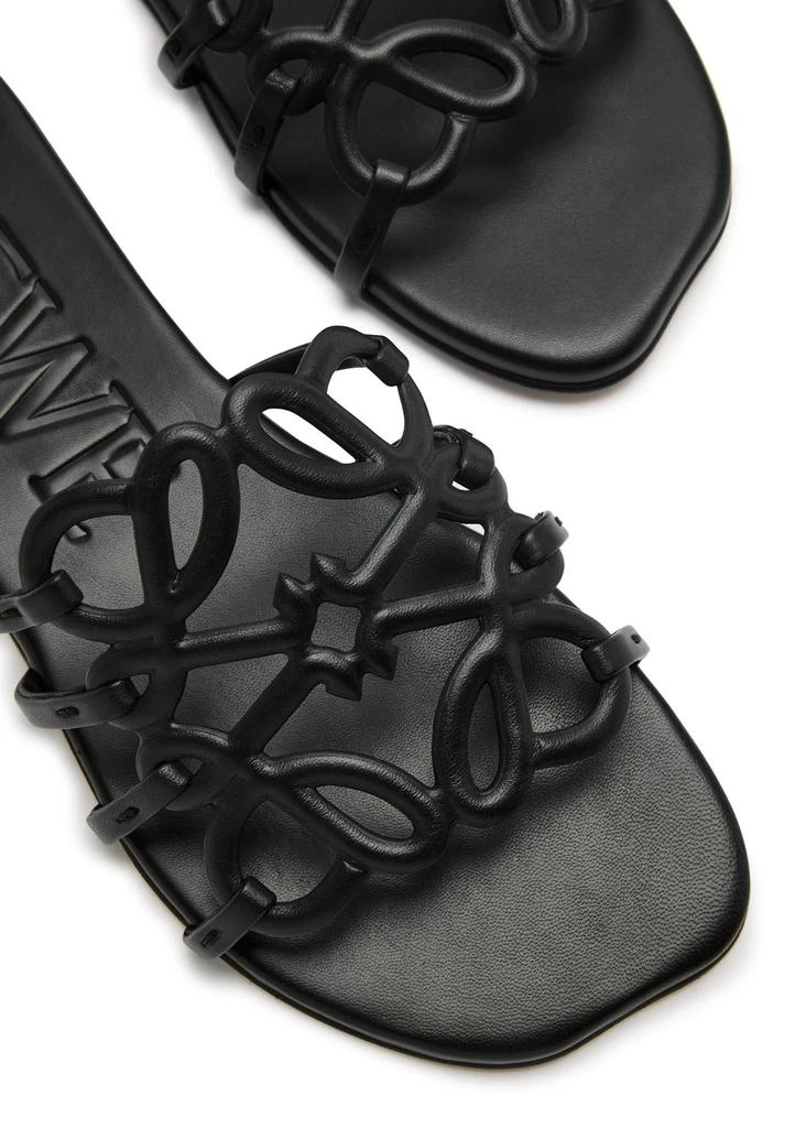 Loewe Anagram Petal leather sliders 3