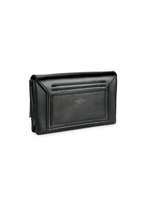 Valentino Embellished Snake Leather Shoulder Bag 2