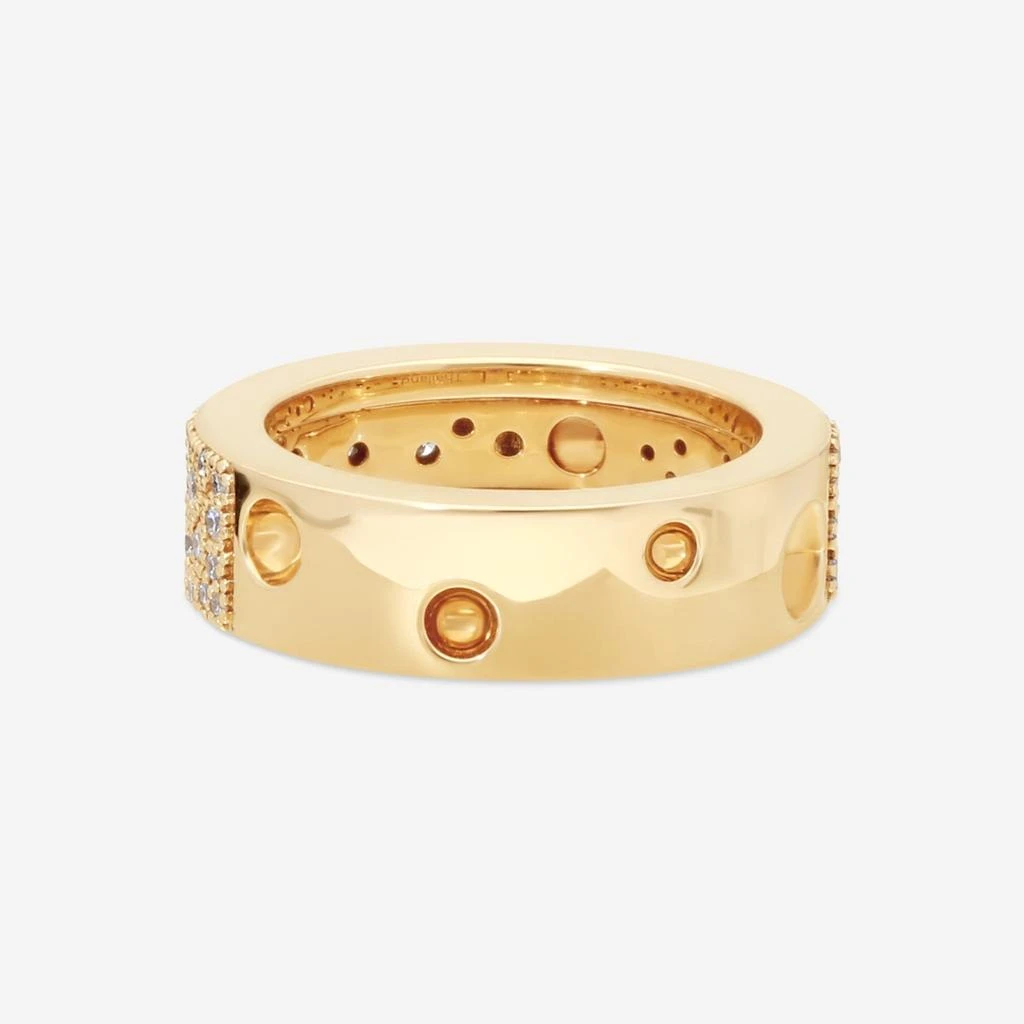 Roberto Coin Roberto Coin Pois Moi Luna 18K Yellow Gold Diamond Band Ring Sz. 6.5 8882509AJ65X-copy 4