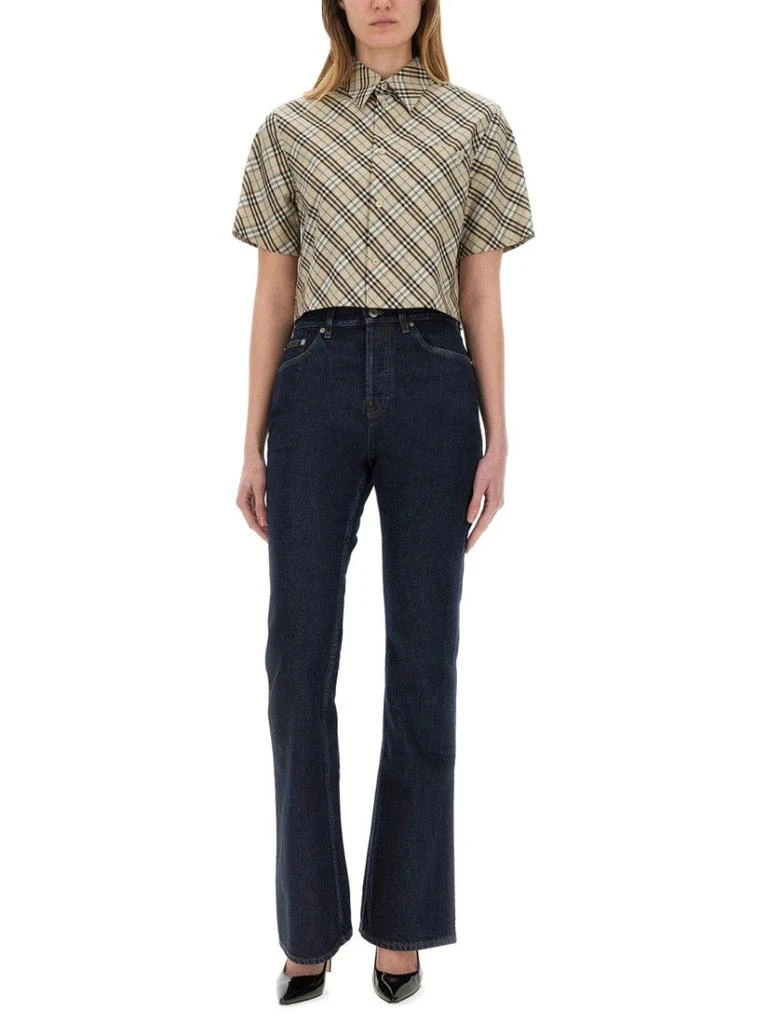 Burberry Classic Plaid Cropped Shirt 2