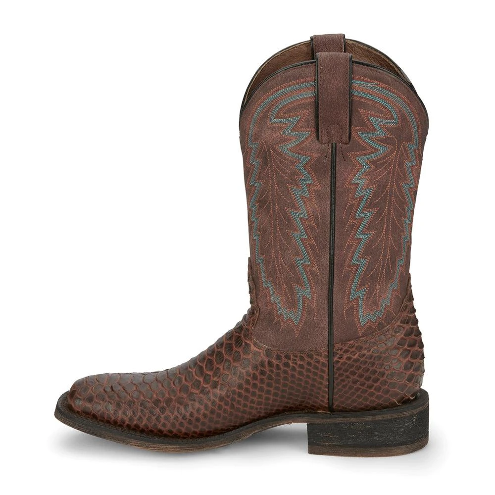 Nocona Boots Mescalero Snake Print Square Toe Cowboy Boots 3