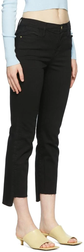 FRAME Black 'Le High Straight' Jeans 2