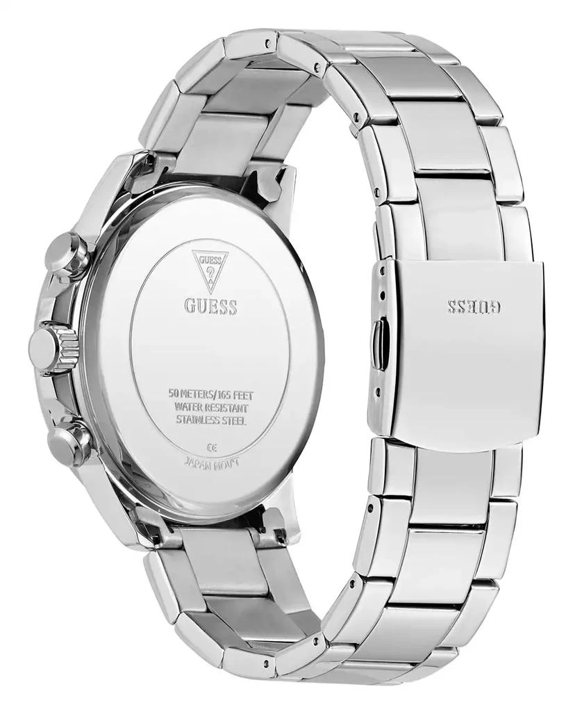 GUESS Men's Multifunction Silver Tone Stainless Steel Watch, 44mm 3