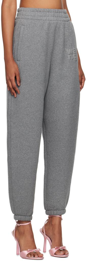 alexanderwang.t Gray Glitter Sweatpants
