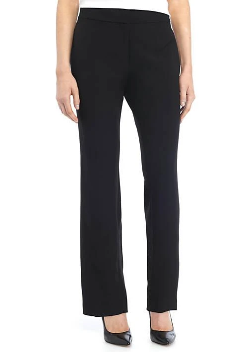 Kasper Petite Stretch Crepe Slim Leg Pants 1