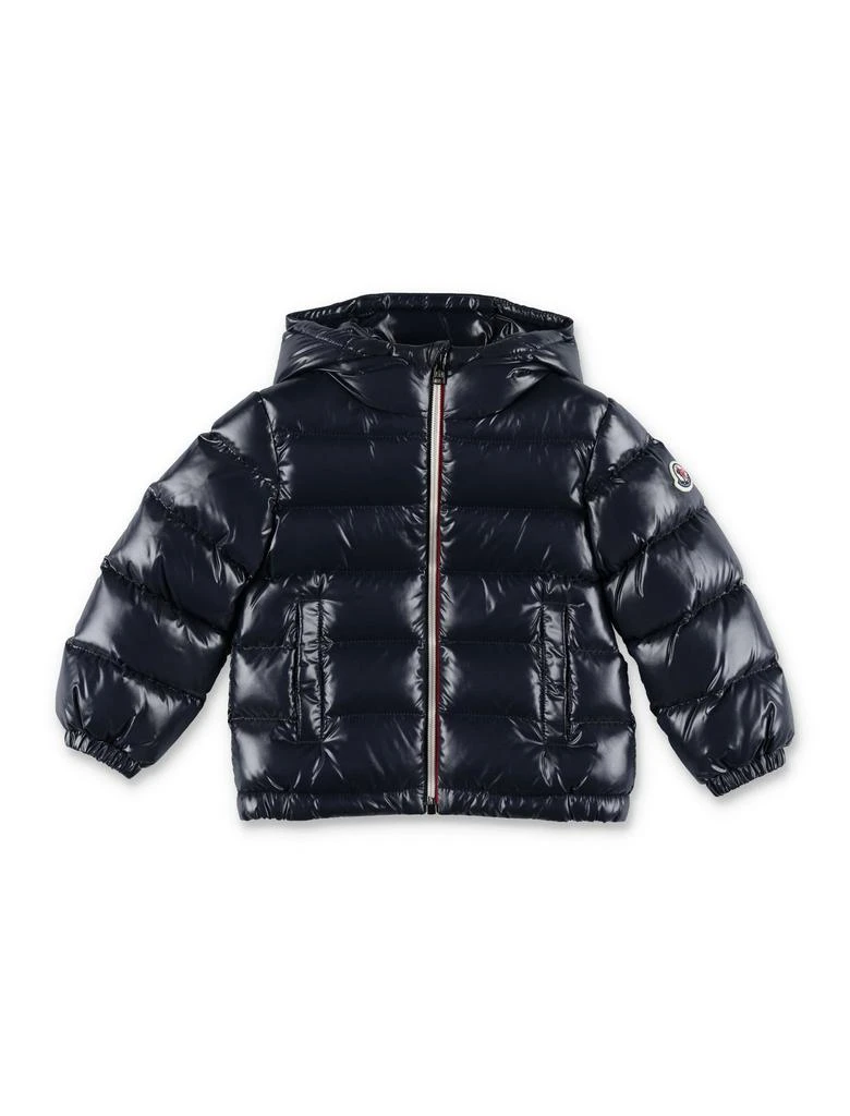 Moncler Moncler Enfant Logo Patch Hooded Down Jacket 1