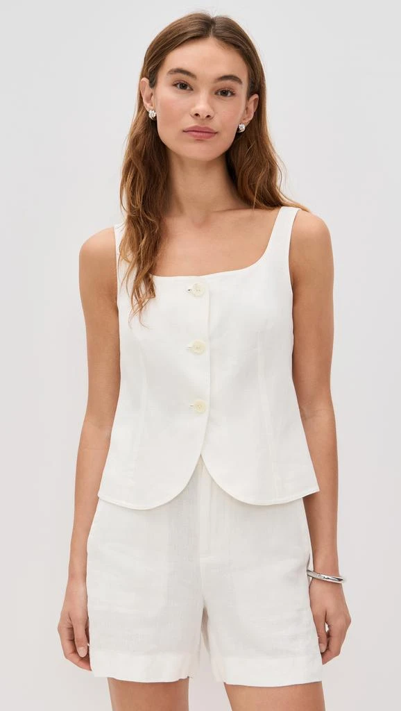 Alex Mill Luna Vest In Linen 6