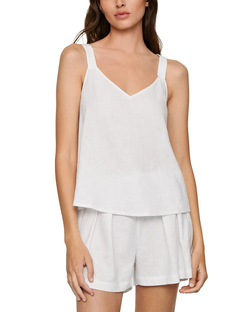 Eberjey Linen Blend V Neck Camisole Pajama Top 4