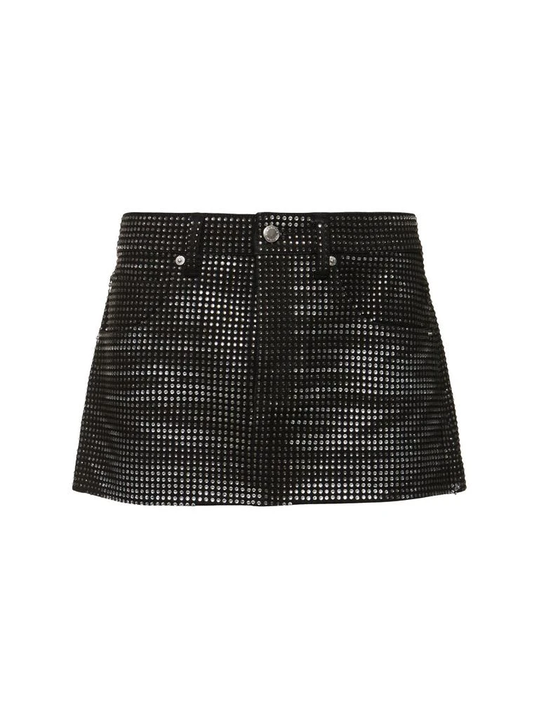 Alexander Wang Embellished Cotton Mini Skirt 1