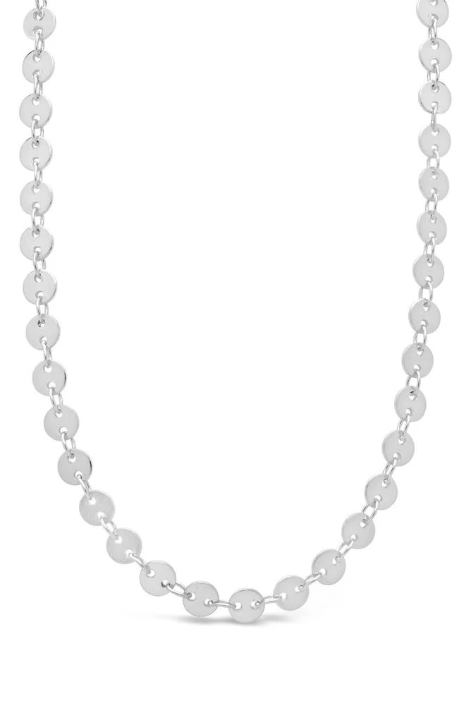 Sterling Forever 14K Rose Gold Plated Brass Disk Linked Necklace