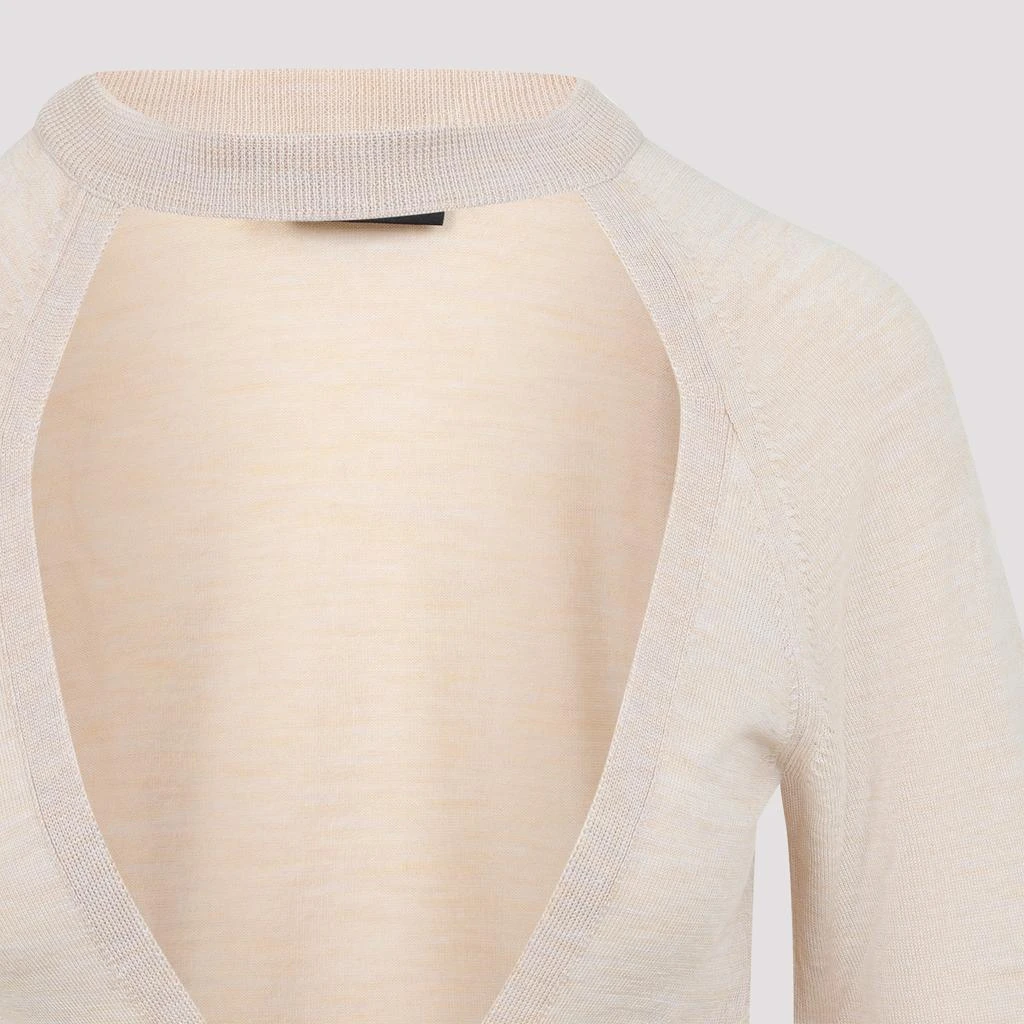 Simone Rocha CROPPED CUT OUT WINDOW JUMPER 4