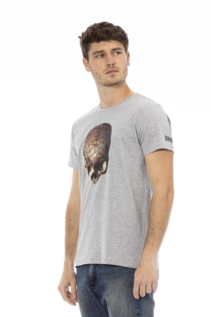 Trussardi Action Trussardi Action Gray Cotton T-Shirt