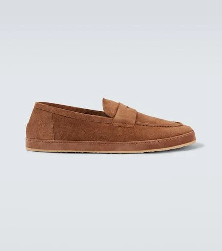 Brunello Cucinelli Suede penny loafers 1