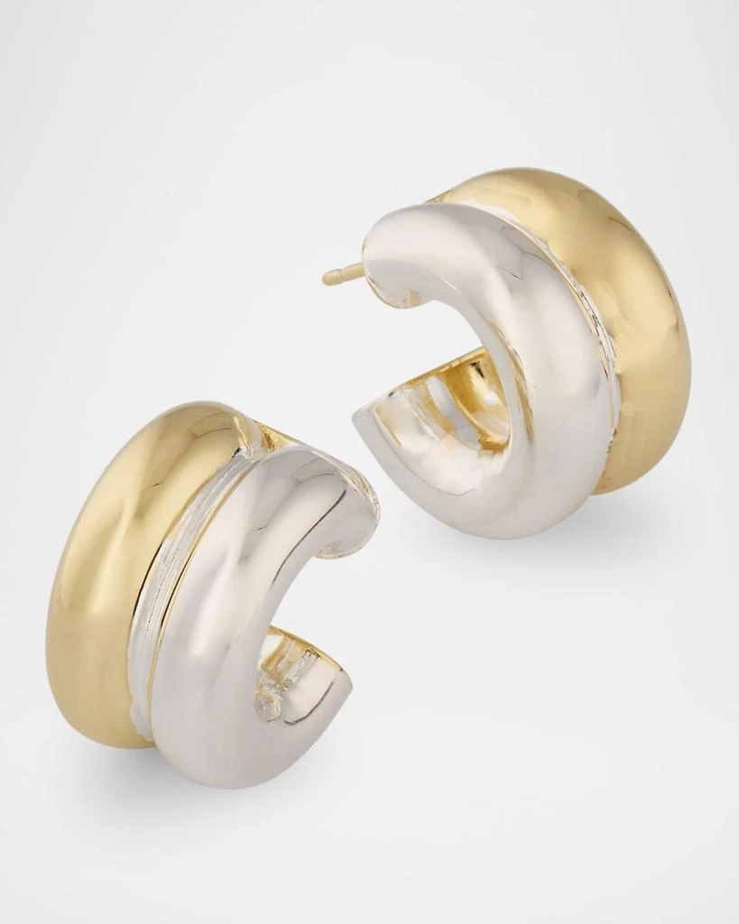 Jennifer Zeuner Rosie Two-Tone Hoop Earrings 1