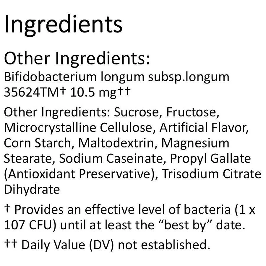 Align Chewable Probiotic Tablets for Women and Men Banana Strawberry 8