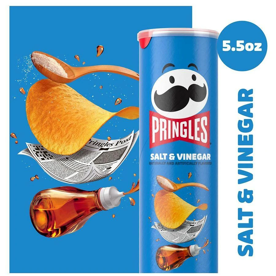 Pringles Potato Crisps Chips Salt and Vinegar 2